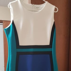 Calvin Klein color block dress